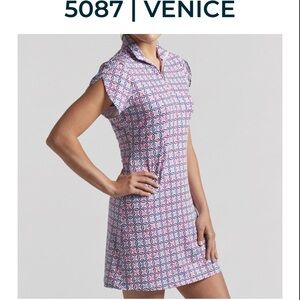 NWT Bermuda Sands Apparel Geometric Patterned Dress
